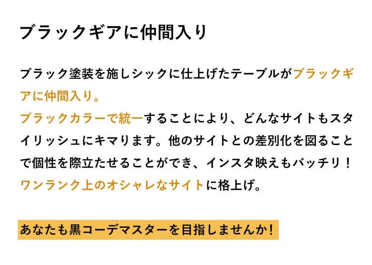ブラックキャンプの仲間入り